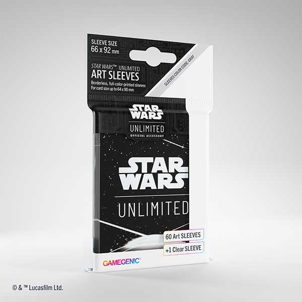 Gamegenic Star Wars: Unlimited Art Sleeves - Back/White
