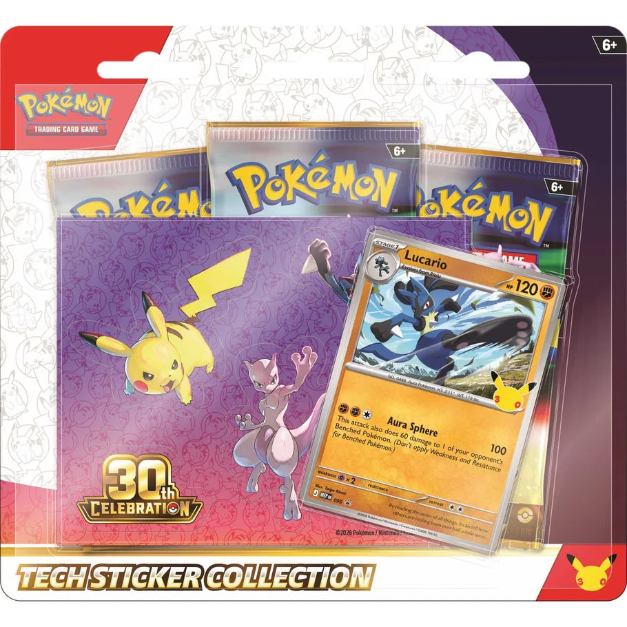 Tech Sticker Collection (Lucario) - 30th Celebration - Pokémon TCG