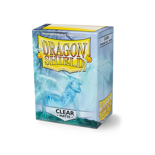 Dragon Shield Matte- Clear (100 Standard Size Sleeves)