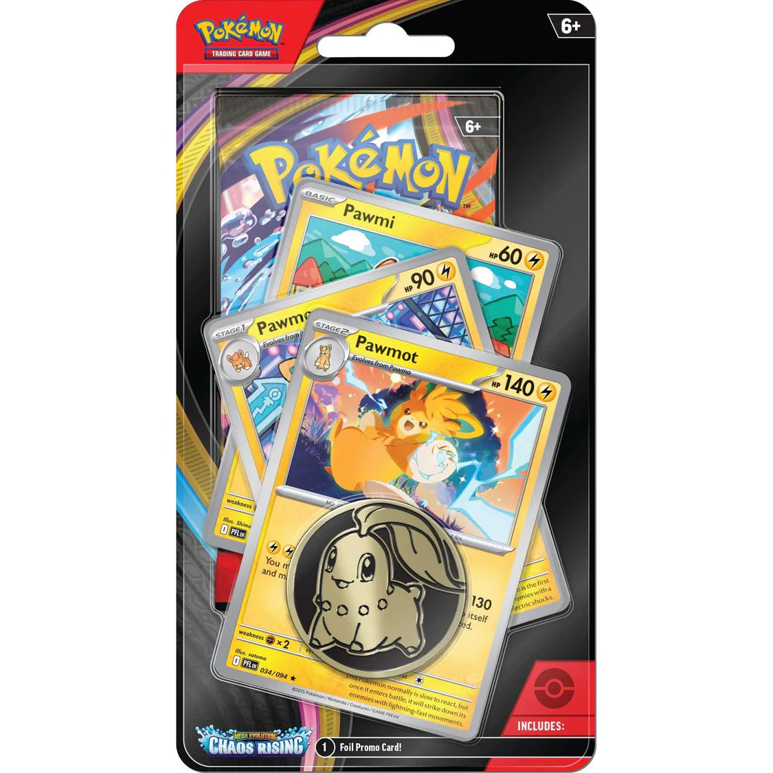 Mega Evolution Chaos Rising - Premium Checklane (Pawmot) - Pokémon TCG