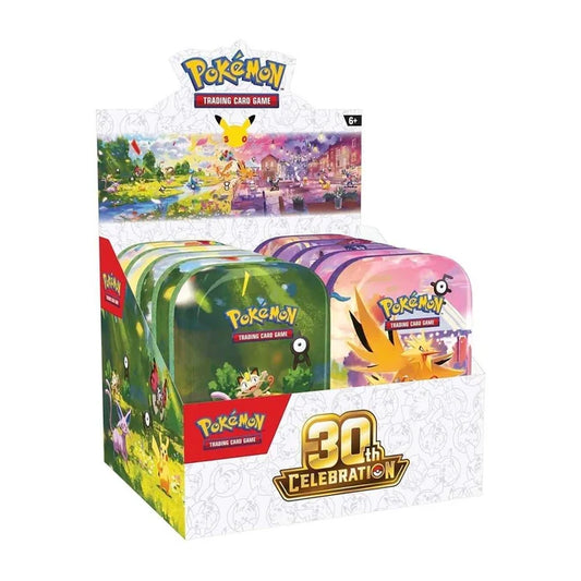 30th Celebration - Mini Tins - Pokémon TCG (Sealed Set of 10 Tins)