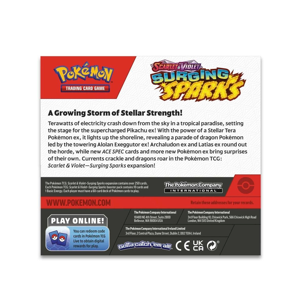 Pokémon Scarlet & Violet Surging Sparks Booster- 36 Pack